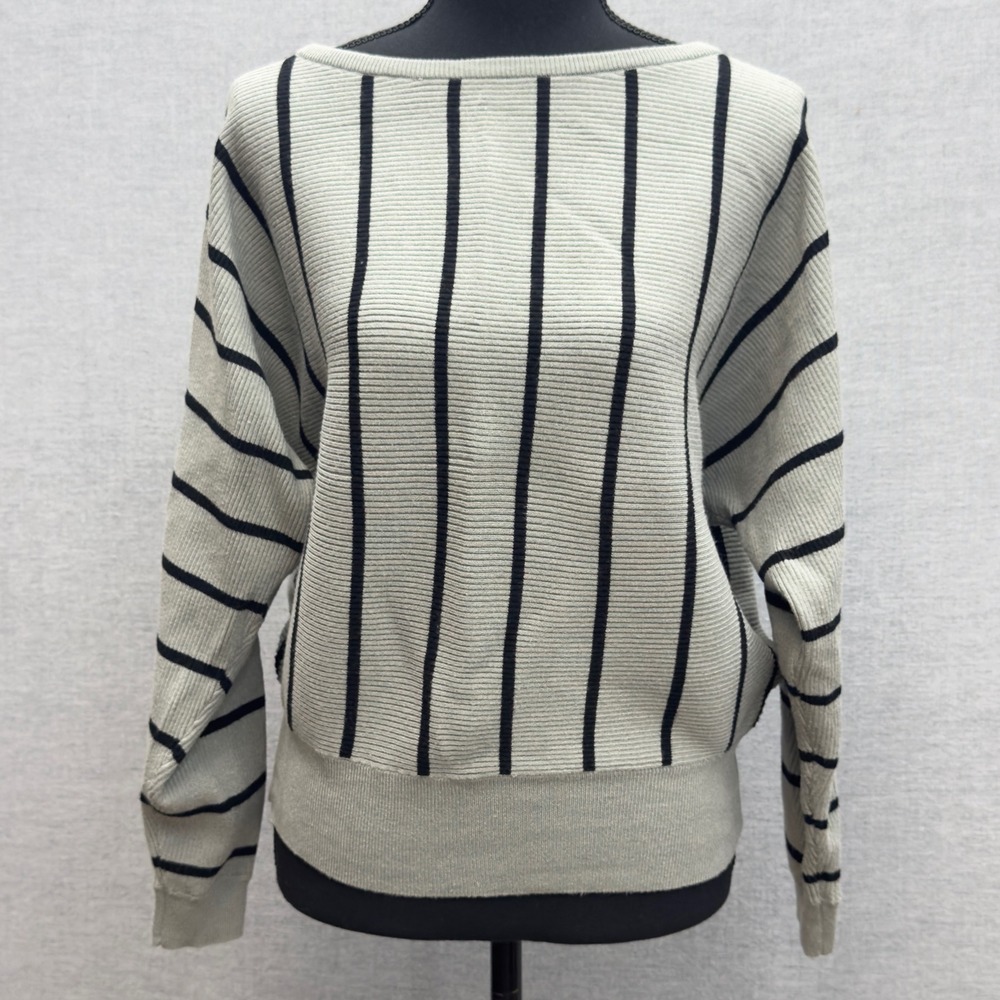 Philosophy Republic Clothing‎ Striped Ribbed Dolman Sweater Women's Medium